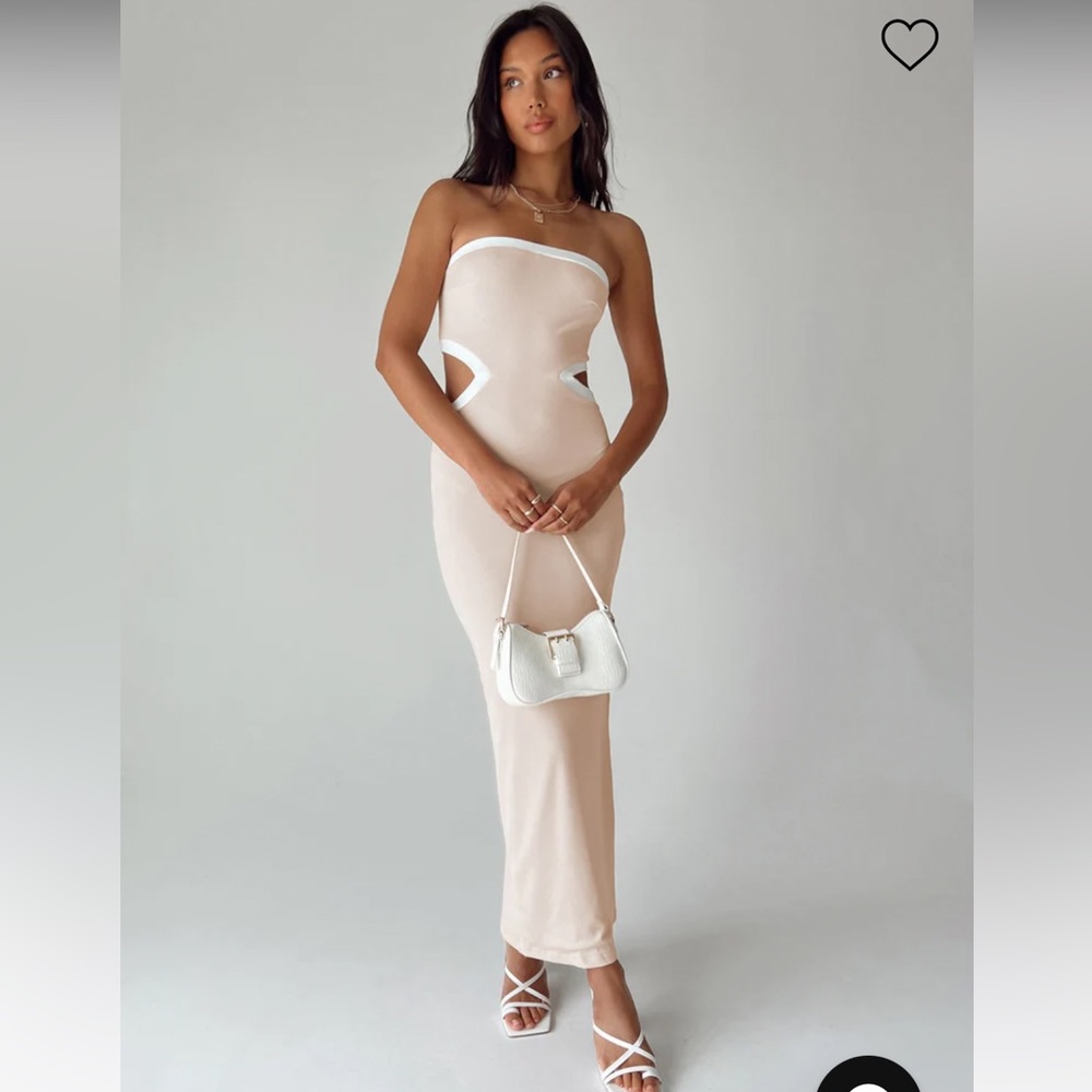 Princess Polly Greta Maxi Dress Beige